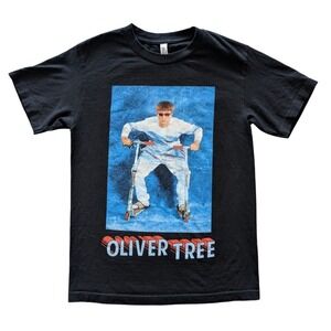 Alstyle Oliver Tree Men's Small Black Short Sleeve Graphic Music Tee Shirt